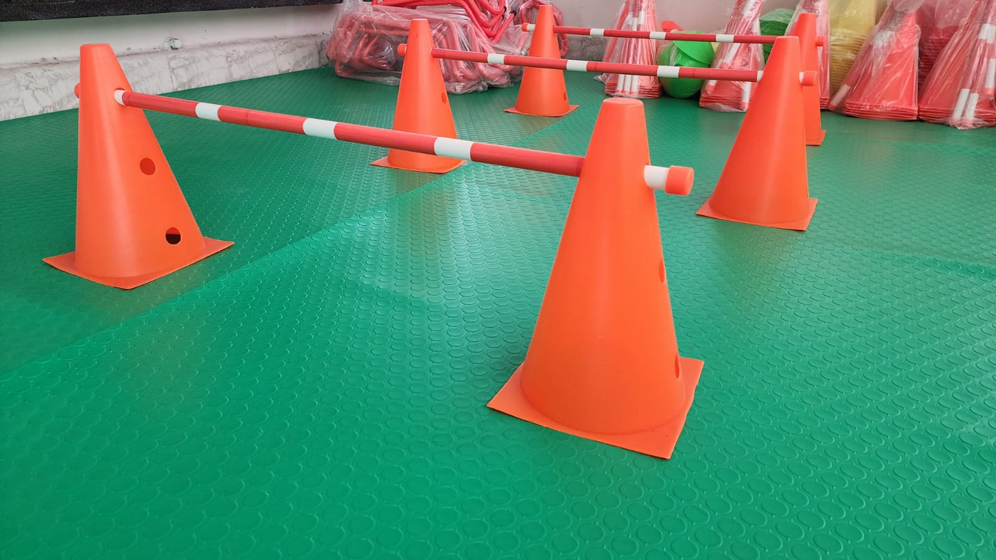 Kit Cono + Valla Entrenamiento (6 conos-3 vallas)